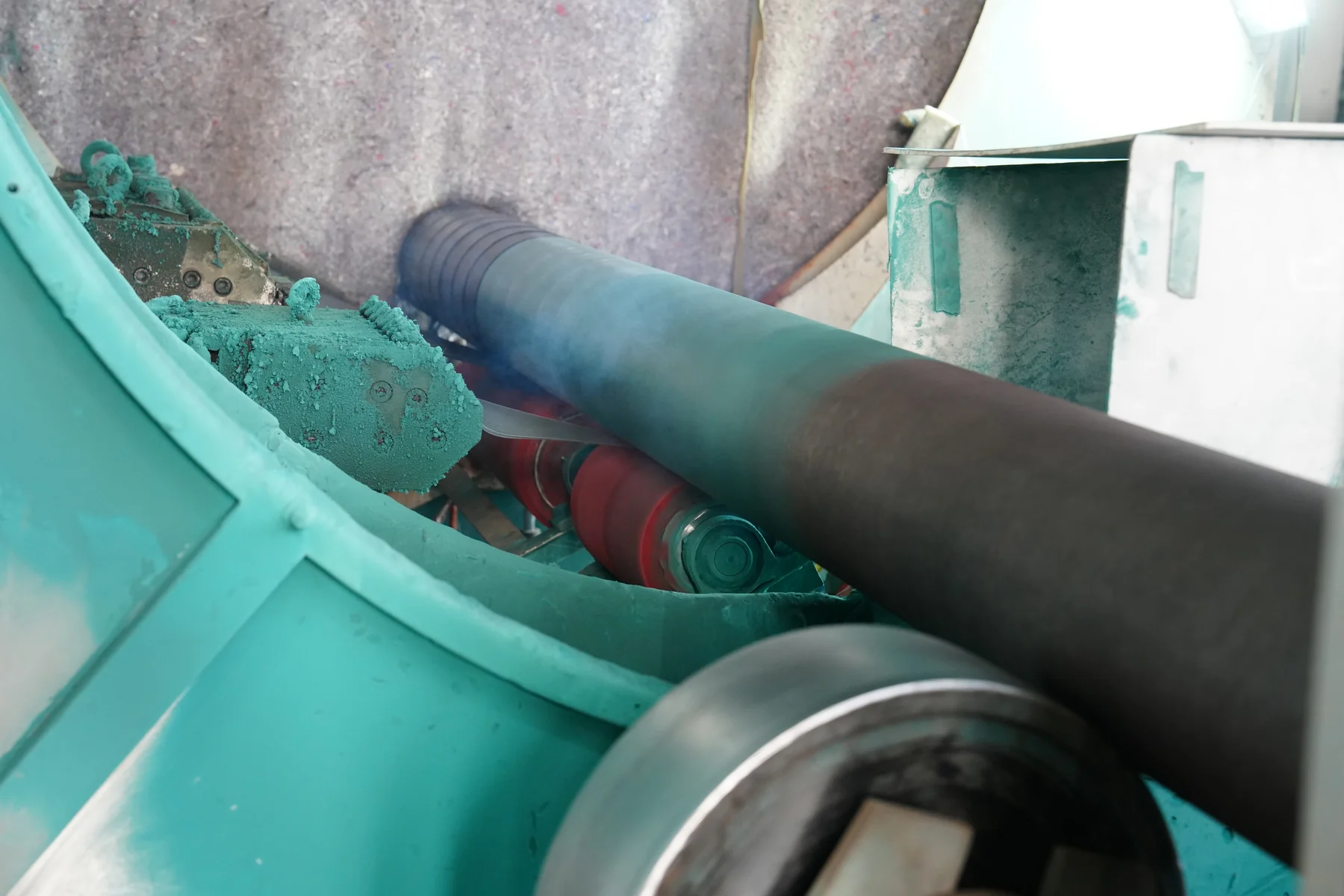 Steel pipe external coating and wrapping